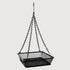 Hanging Bird Feeder with Mesh Tray, Black